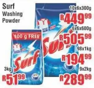Devland Cash And Carry Surf Washing Powder 3kg offer