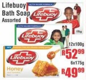 Devland Cash And Carry Lifebouy Bath Soap Assorted 12x100g offer