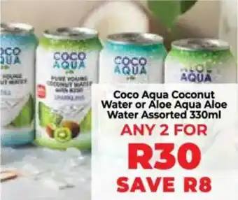 Food Lover's Market Coco Aqua Coconut Water or Aloe Aqua Aloe Water Assorted offer
