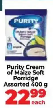 Food Lover's Market Purity Cream of Maize Soft Porridge Assorted offer
