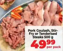 Food Lover's Market Pork Goulash, Stir- Fry or Tenderised Steaks offer