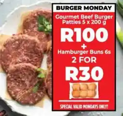 Food Lover's Market Gourmet Beef Burger Patties + Hamburger Buns offer