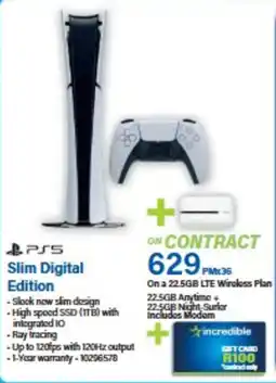 Incredible Connection PS5 Slim Digital Edition offer