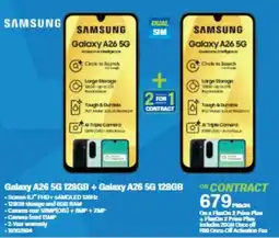 Incredible Connection SAMSUNG Galaxy A26 5G 128GB + Galaxy A26 5G 128GB offer
