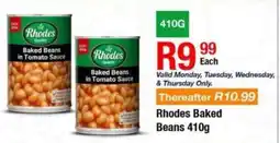 Take 'n Pay Rhodes Baked Beans offer