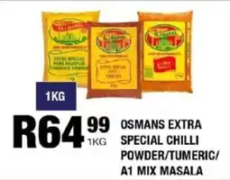 Take 'n Pay Osmans extra special chilli powder/ tumeric/ a1 mix masala offer
