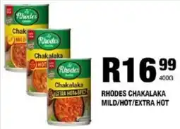 Take 'n Pay Rhodes chakalaka mild/ hot/ extra hot offer
