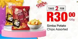 Take 'n Pay Simba Potato Chips Assorted offer