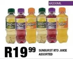 Take 'n Pay Sunburst rtd juice assorted offer