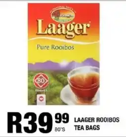 Take 'n Pay Laager rooibos tea bags offer