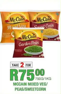 Take 'n Pay Mccain mixed veg/ peas/ sweetcorn offer
