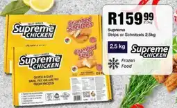 Take 'n Pay Supreme Strips or Schnitzels offer