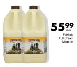 Save Fairfield Full Cream Maas offer
