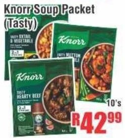 Devland Cash And Carry Knorr Soup Packet Tasty 10's offer