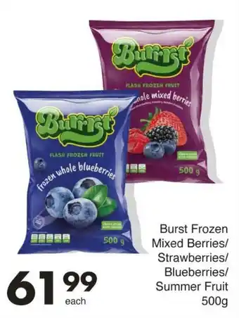 Save Burst Frozen Mixed Berries/ Strawberries/ Blueberries/ Summer Fruit offer