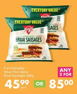 Save Fry's Everyday Value Pack Spicy/ Braai Sausages offer