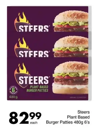 Save Steers Plant Based Burger Patties offer