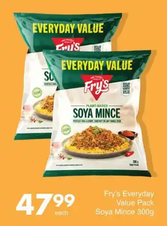 Save Fry's Everyday Value Pack Soya Mince offer