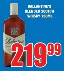 Boxer Build Ballantine's blended scotch whisky offer