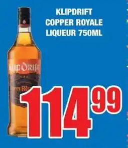 Boxer Build Klipdrift copper royale liqueur offer