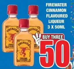 Boxer Build Firewater cinnamon flavoured liqueur offer