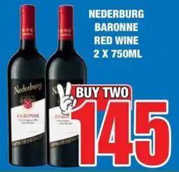 Boxer Build Nederburg baronne red wine offer