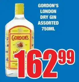 Boxer Build Gordon's london dry gin assorted offer