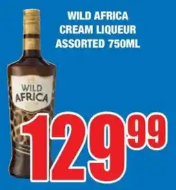 Boxer Build Wild africa cream liqueur assorted offer
