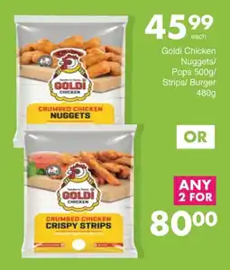 Save Goldi Chicken Nuggets/ Pops/ Strips/ Burger offer