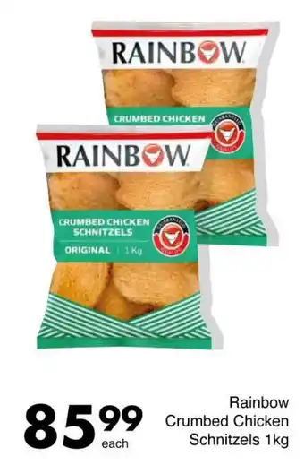 Save Rainbow Crumbed Chicken Schnitzels offer
