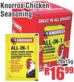 Devland Cash And Carry Knorrox Chicken Seasoning 20x15g offer