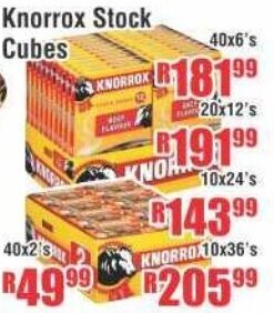 Devland Cash And Carry Knorrox Stock Cubes 40x6's offer