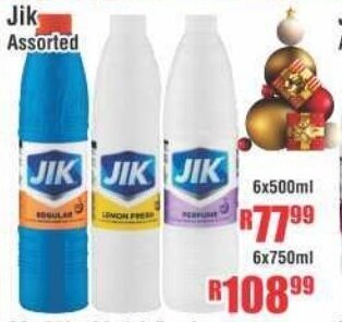 Devland Cash And Carry Jik Assorted 6x500ml offer