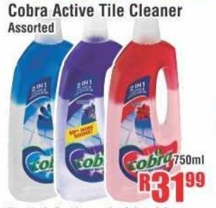 Cobra Active Tile Cleaner Assorted 750ml