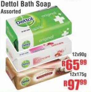 Devland Cash And Carry Dettol Bath Soap Assorted 12x90g offer