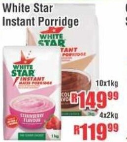 Devland Cash And Carry White Star Instant Porridge 10x1kg offer