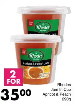 Save Rhodes Jam In Cup Apricot & Peach offer