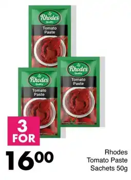 Save Rhodes Tomato Paste Sachets offer