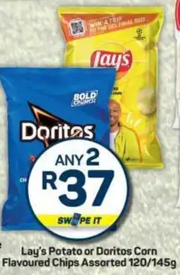 Pick n Pay Lay's Potato or Doritos Corn Flavoured Chips Assorted offer