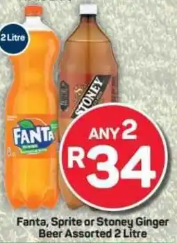 Pick n Pay Fanta, Sprite or Stoney Ginger Beer Assorted offer