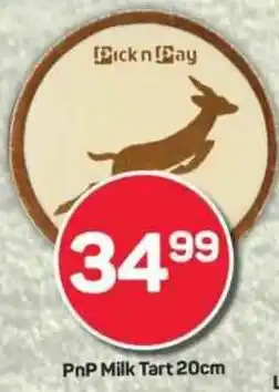 Pick n Pay PnP Milk Tart offer