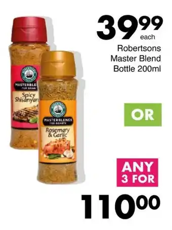 Save Robertsons Master Blend Bottle offer
