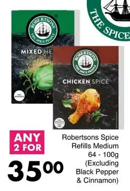 Save Robertsons Spice Refills Medium offer