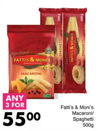 Save Fatti's & Moni's Macaroni/ Spaghetti offer