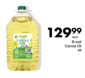 Save B-well Canola Oil offer