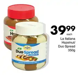 Save La Italiana Hazelnut/ Duo Spread offer