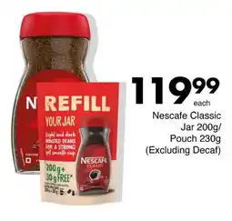Save Nescafe Classic Jar/ Pouch offer