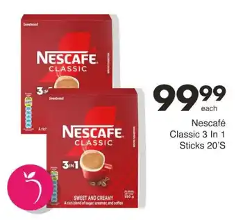 Save Nescafé Classic 3 In 1 Sticks offer