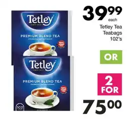 Save Tetley Tea Teabags offer