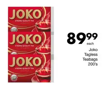 Save Joko Tagless Teabags offer